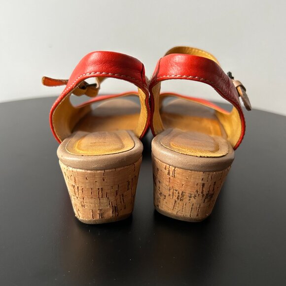 Bussola Persimmon Tampere Low Wedge Sandals Size EU 38 - Picture 8 of 12